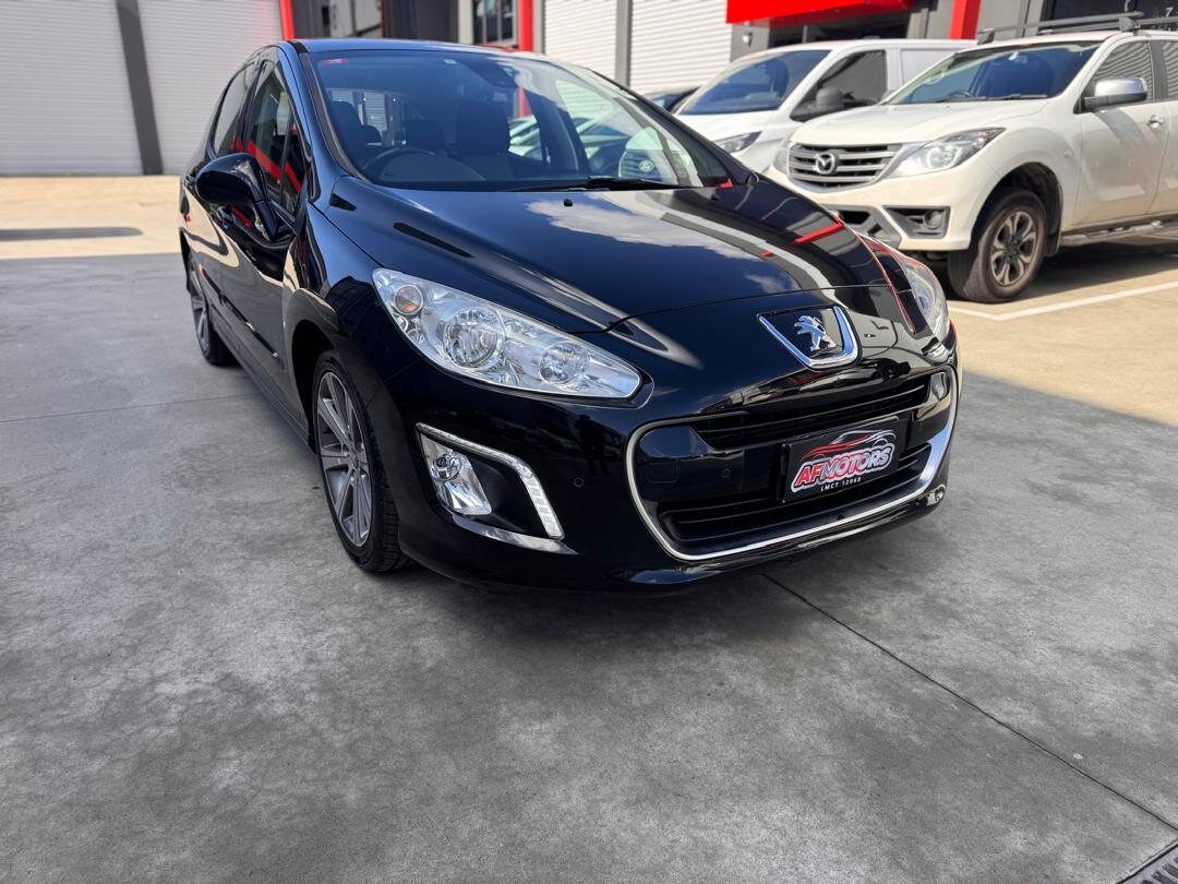 2012 Peugeot 308 Hatchback/Liftback/Notchback Petrol Manual black for sale at Fathi co PTY LTD image 1