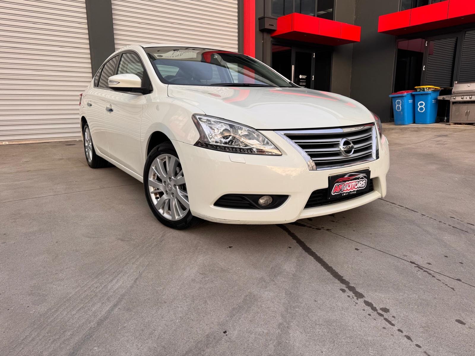 2014 Nissan Pulsar Ti Sedan/Saloon Petrol Automatic white for sale at Fathi co PTY LTD image 1
