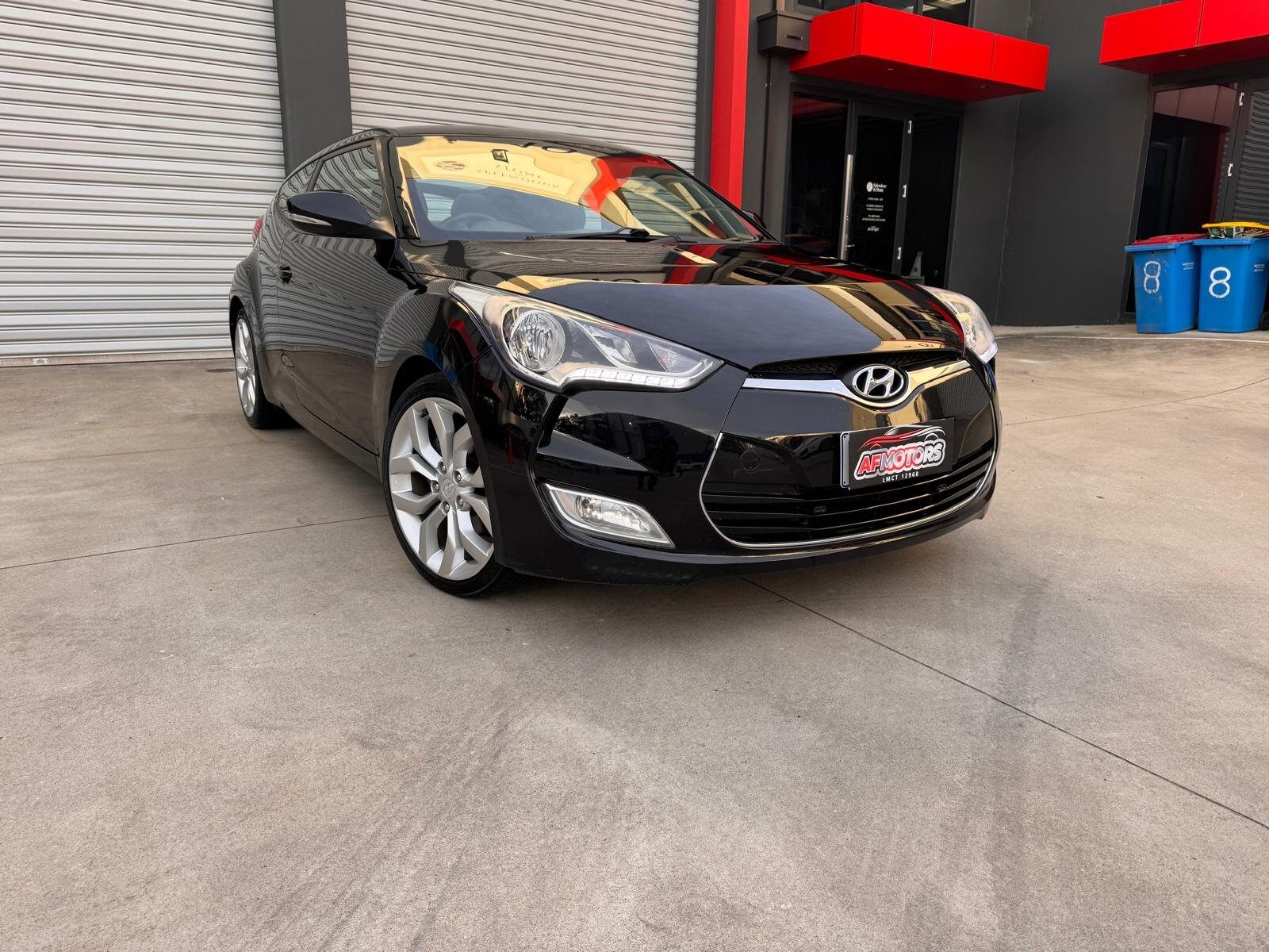 2012 Hyundai Veloster GLS(Middle grade) Hatchback/Liftback/Notchback Petrol Automatic black for sale at Fathi co PTY LTD image 1